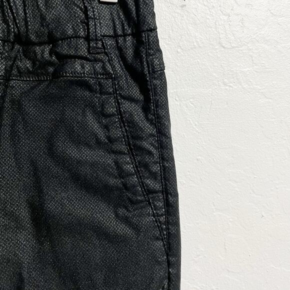 Bevy Flog Pants Sz 25 Dafna Black Spotted Reptile Slim Skinny Stretch Pull On - Picture 5 of 8